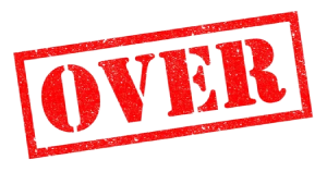 over sticker